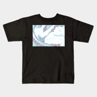 Blue and Purple Marble Kids T-Shirt